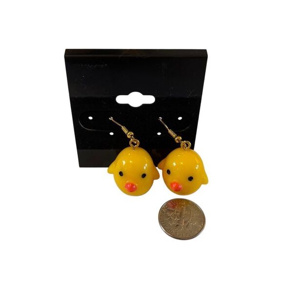 Adorable Just Ducky Dangle Earrings. Whimsical & Lightweight. - Picture 6 of 6
